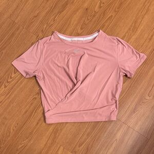 Nike Women's Blush Pink twist Crop Top